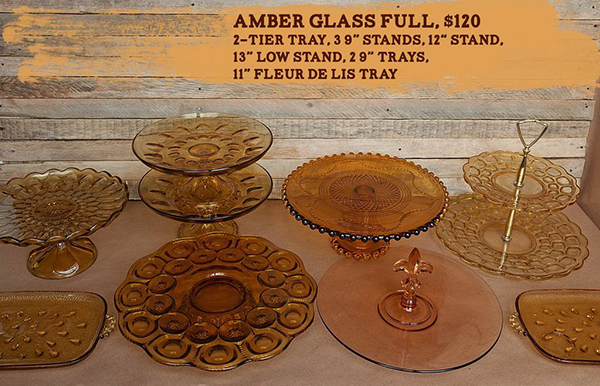 amber glass full set